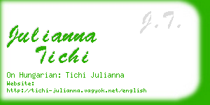 julianna tichi business card
